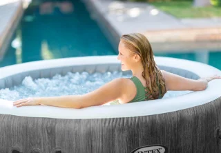 Intex PureSpa Greywood Deluxe 28442 Opblaasbare spa 6-persoons