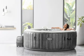 Intex PureSpa Greywood Deluxe 28442 Opblaasbare spa 6-persoons