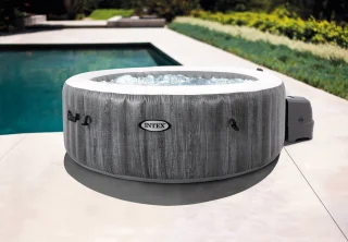 Intex PureSpa Greywood Deluxe 4-Persoons Spa Ø196x71 cm