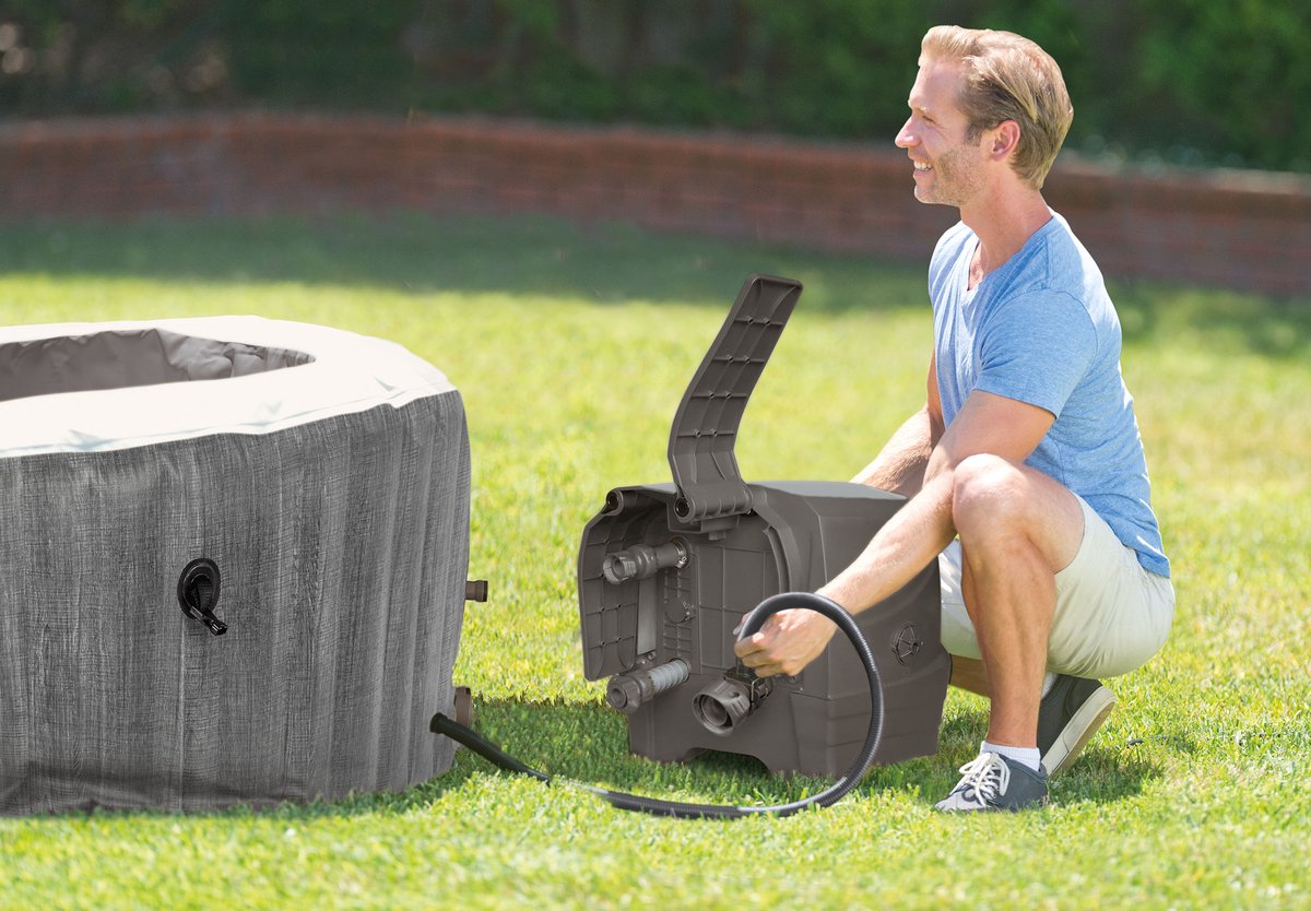 Intex PureSpa Greywood Deluxe Hottub 6-persoons