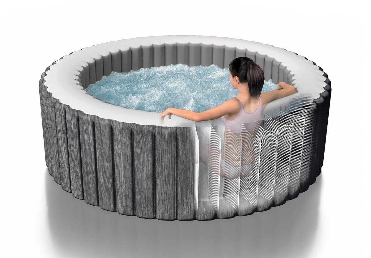Intex PureSpa Greywood Deluxe Hottub 6-persoons