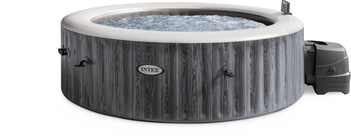 De Intex PureSpa Greywood Deluxe Hottub 6-persoons in één oogopslag