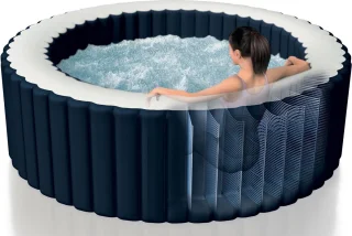 Intex PureSpa Jacuzzi 196x71 cm 4-persoons Donkerblauw