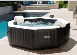 Intex PureSpa Jet & Bubble DeLuxe Jacuzzi 4-persoons set