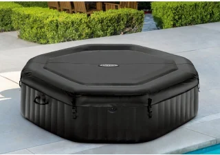 Intex PureSpa Jet & Bubble DeLuxe Jacuzzi 4-persoons set