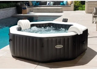 Intex PureSpa Jet & Bubble DeLuxe Jacuzzi 4-persoons set