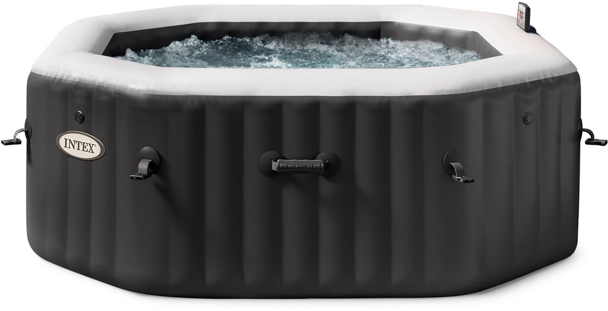 Intex PureSpa Onyx Black Deluxe 4 persoons spa 201x201x71 cm