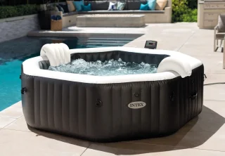 Intex PureSpa Onyx Black Jet & Bubble Deluxe 6-Persoons Spa
