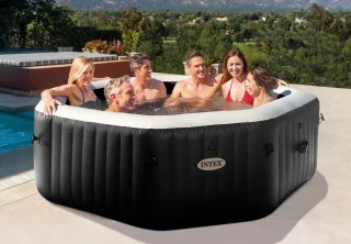 Intex PureSpa Onyx Black Jet & Bubble Deluxe 6-Persoons Spa