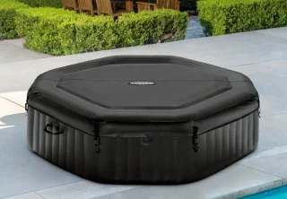 Intex PureSpa Onyx Black Jet & Bubble Deluxe 6-Persoons Spa