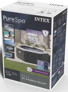 Intex PureSpa Onyx Black Jet & Bubble Deluxe 6-Persoons Spa