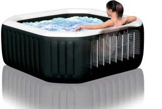 Intex PureSpa Onyx Black Jet & Bubble Deluxe 6-Persoons Spa