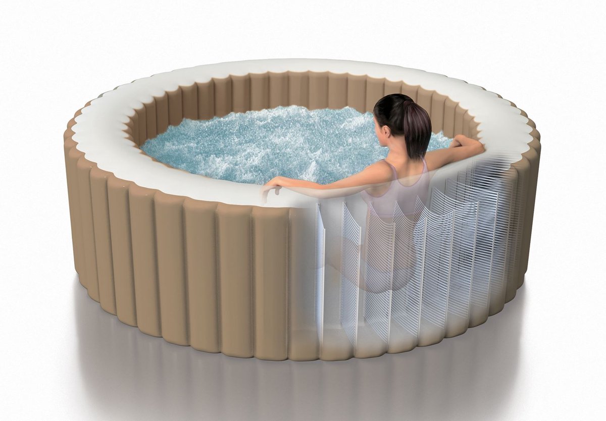 Intex PureSpa Sahara Tan 6-Persoons Bubbelspa