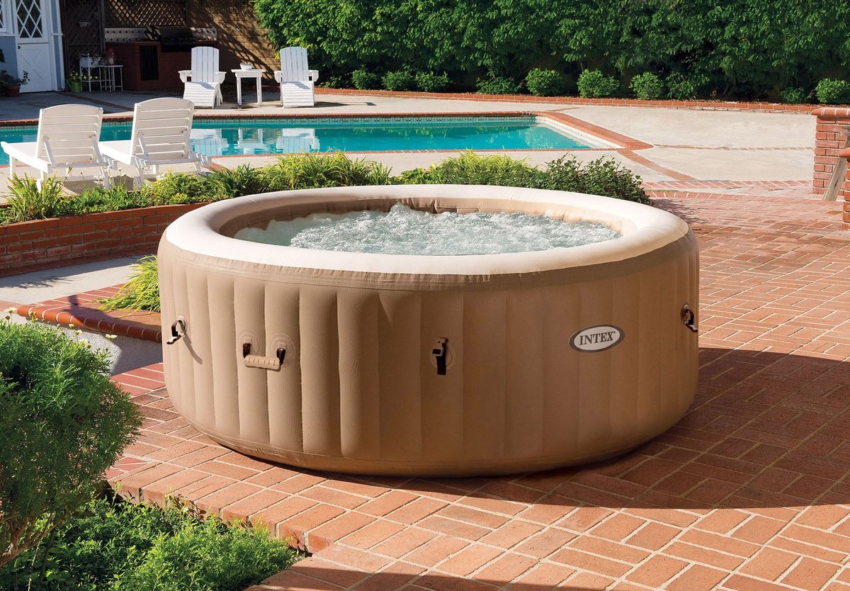 Intex PureSpa Sahara Tan Bubble Massage 4-persoons