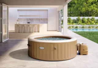 Intex PureSpa Sahara Tan Bubble Massage 4-persoons