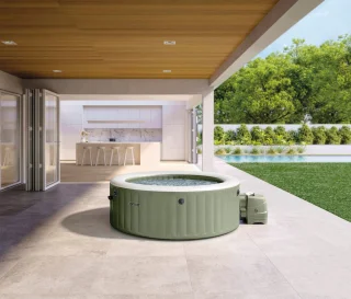 Intex Round Spa 6-persoons Olive Green