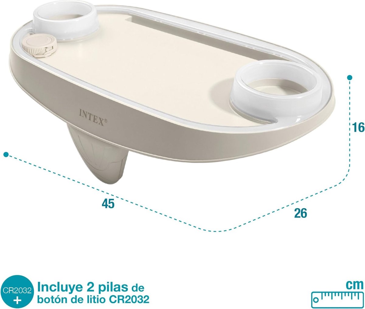 Wat vinden we goed aan de Intex spa dienblad LED