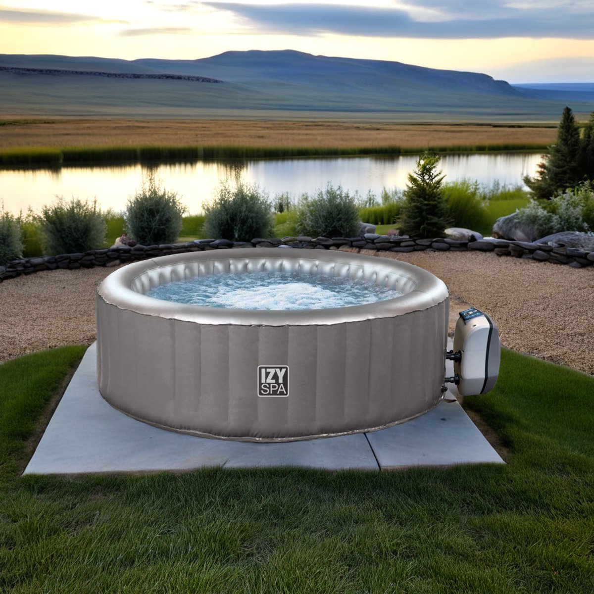 Jacuzzi 3 Persoons Opblaasbaar Rechthoekig 650L