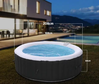 Jacuzzi Opblaasbaar 6 Persoons Ø208 cm Bubbelbad