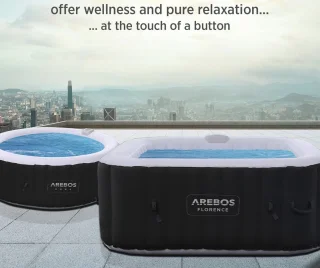 Jacuzzi Opblaasbaar 6 Persoons Ø208 cm Bubbelbad
