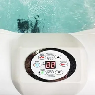 Jacuzzi Opblaasbare Hottub 4-persoons Vierkant Zwart