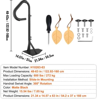 Jurrys Hottub leuning 116x37 cm draaibaar