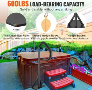 Jurrys Hottub leuning 116x37 cm draaibaar
