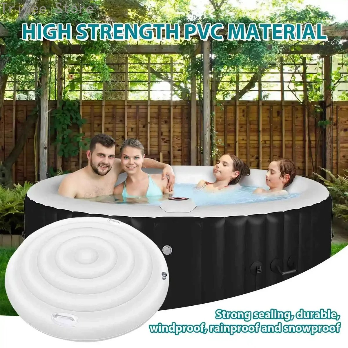 Jurrys Jacuzzi Opblaasbare Beschermhoes 155cm