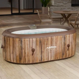 Wat vinden we goed aan de Laura Opblaasbare Jacuzzi Ovaal 190x120x65 cm – 2-persoons