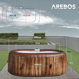 Laura Opblaasbare Jacuzzi Ovaal 190x120x65 cm – 2-persoons review