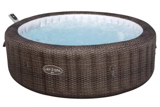Lay-Z-Spa Bali MaxHold EnergySense UltraFit AirJet 216x71cm Bruin Rattan Rond