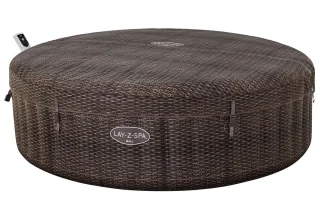 Lay-Z-Spa Bali MaxHold EnergySense UltraFit AirJet 216x71cm Bruin Rattan Rond