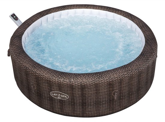 Lay-Z-Spa Bali MaxHold EnergySense UltraFit AirJet 216x71cm Bruin Rattan Rond