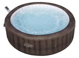 Lay-Z-Spa Bali MaxHold EnergySense UltraFit AirJet 216x71cm Bruin Rattan Rond