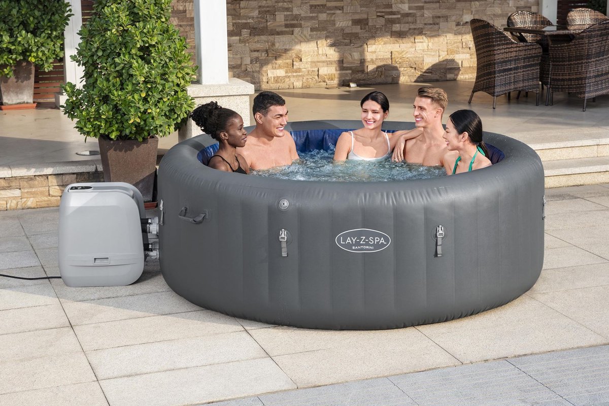 Lay-Z-Spa Hydrojet Santorini 2025 Maxhold EnergySense Ultra Fit Smart 216x80cm