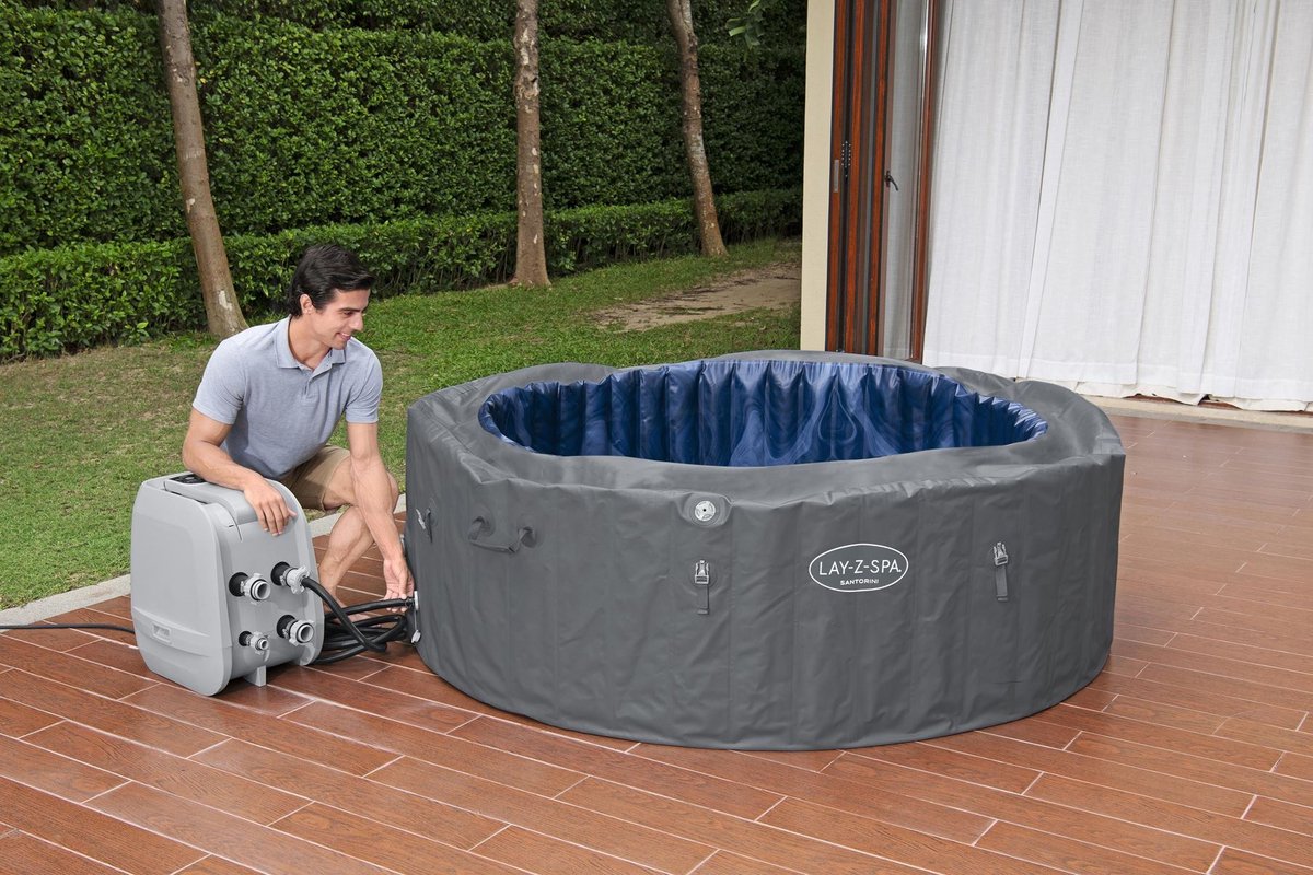 Lay-Z-Spa Hydrojet Santorini 2025 Maxhold EnergySense Ultra Fit Smart 216x80cm