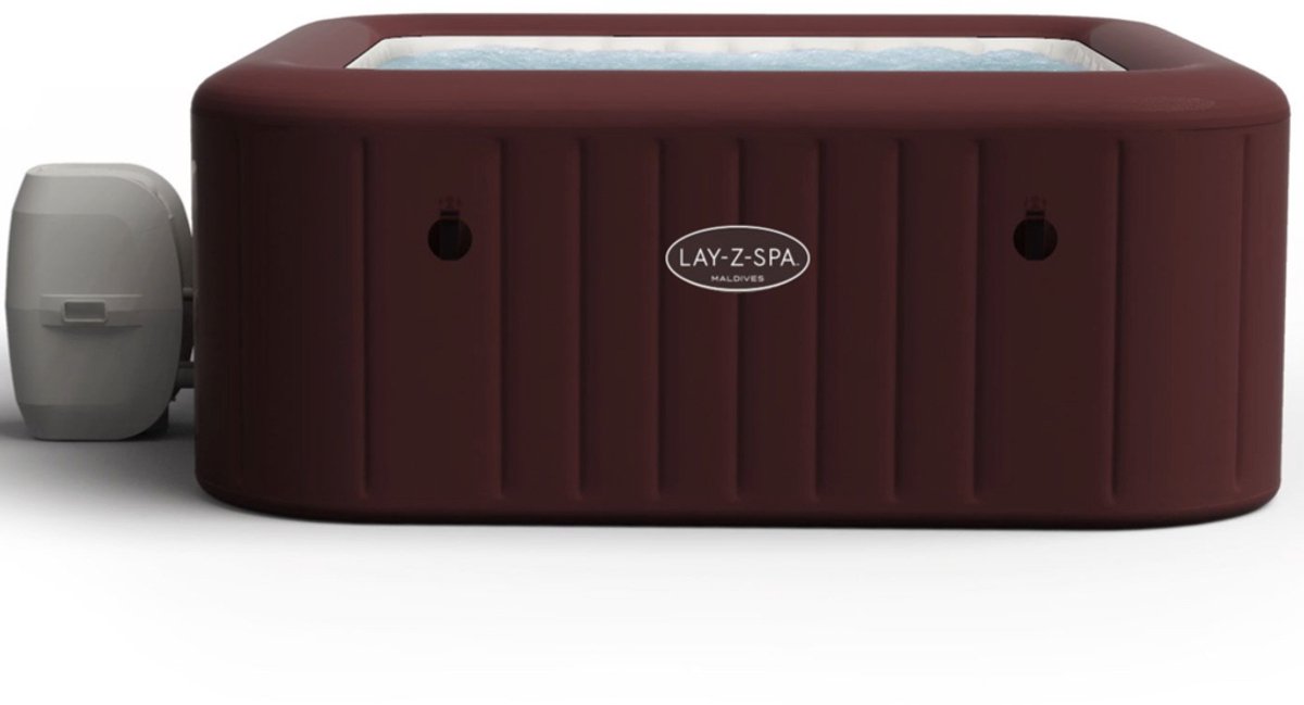 De Lay-Z-Spa Maldives Hydrojet Pro Opblaasbaar Bubbelbad Vierkant in één oogopslag