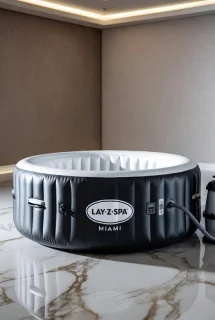 Lay-Z-Spa Miami 54123 spa liner zwart vinyl Ø180 x 65 cm