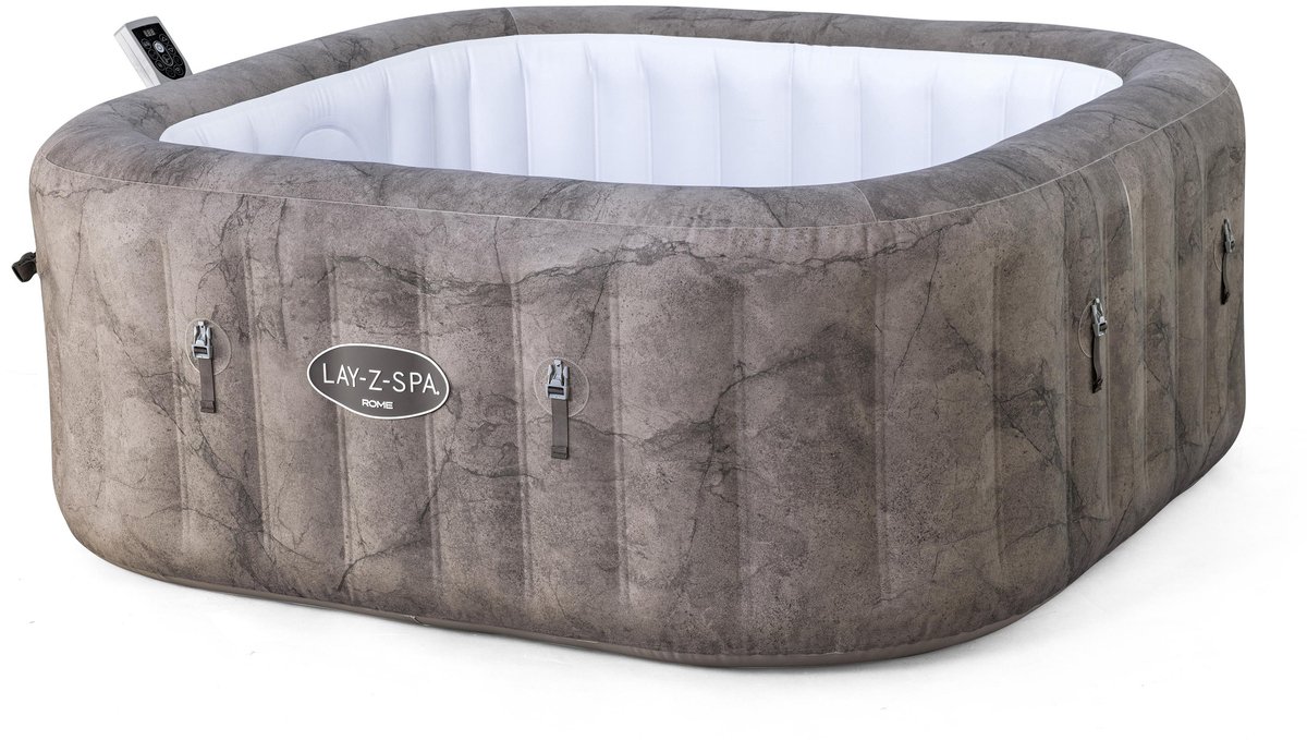 Lay-Z-Spa Rome MaxHold 1.80x1.80x0.71m Brown Marble Square