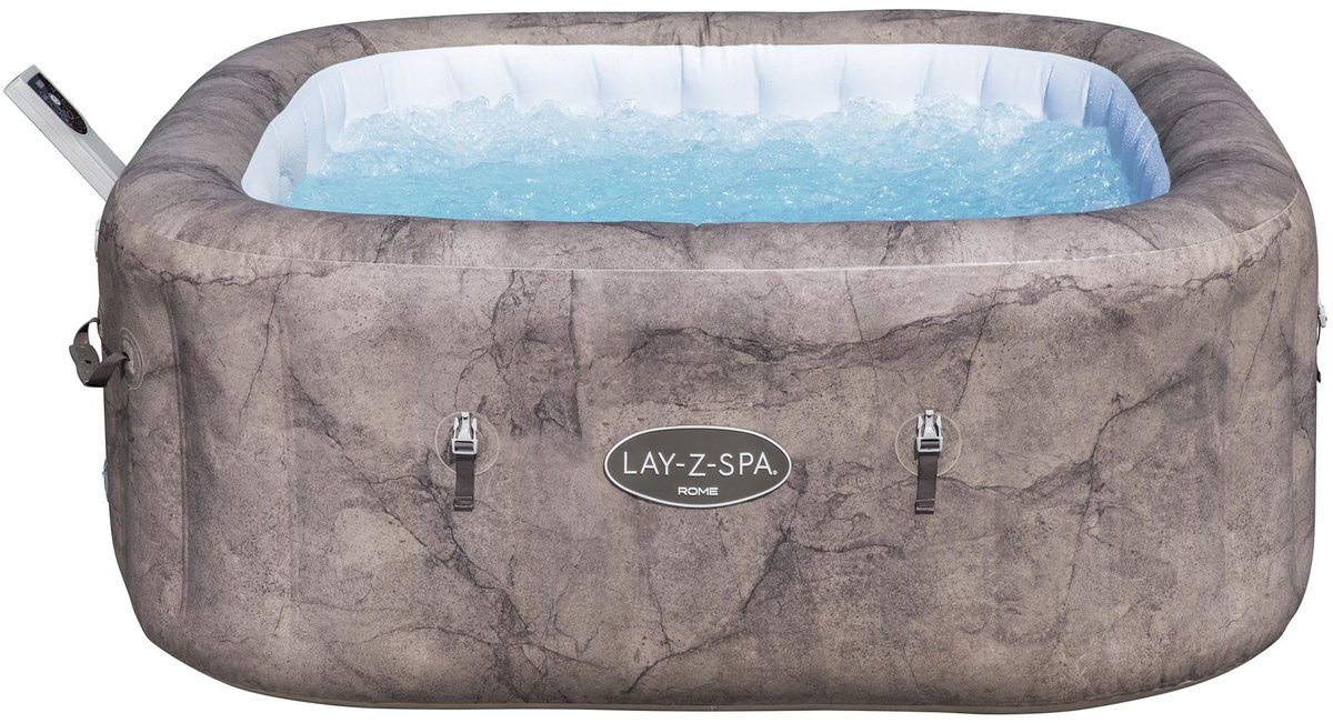 Lay-Z-Spa Rome MaxHold 1.80x1.80x0.71m Brown Marble Square