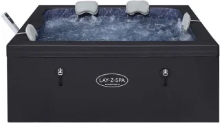 Lay-Z-Spa Stockholm Square: stevige, energiezuinige vierkante spa voor 4–6 personen