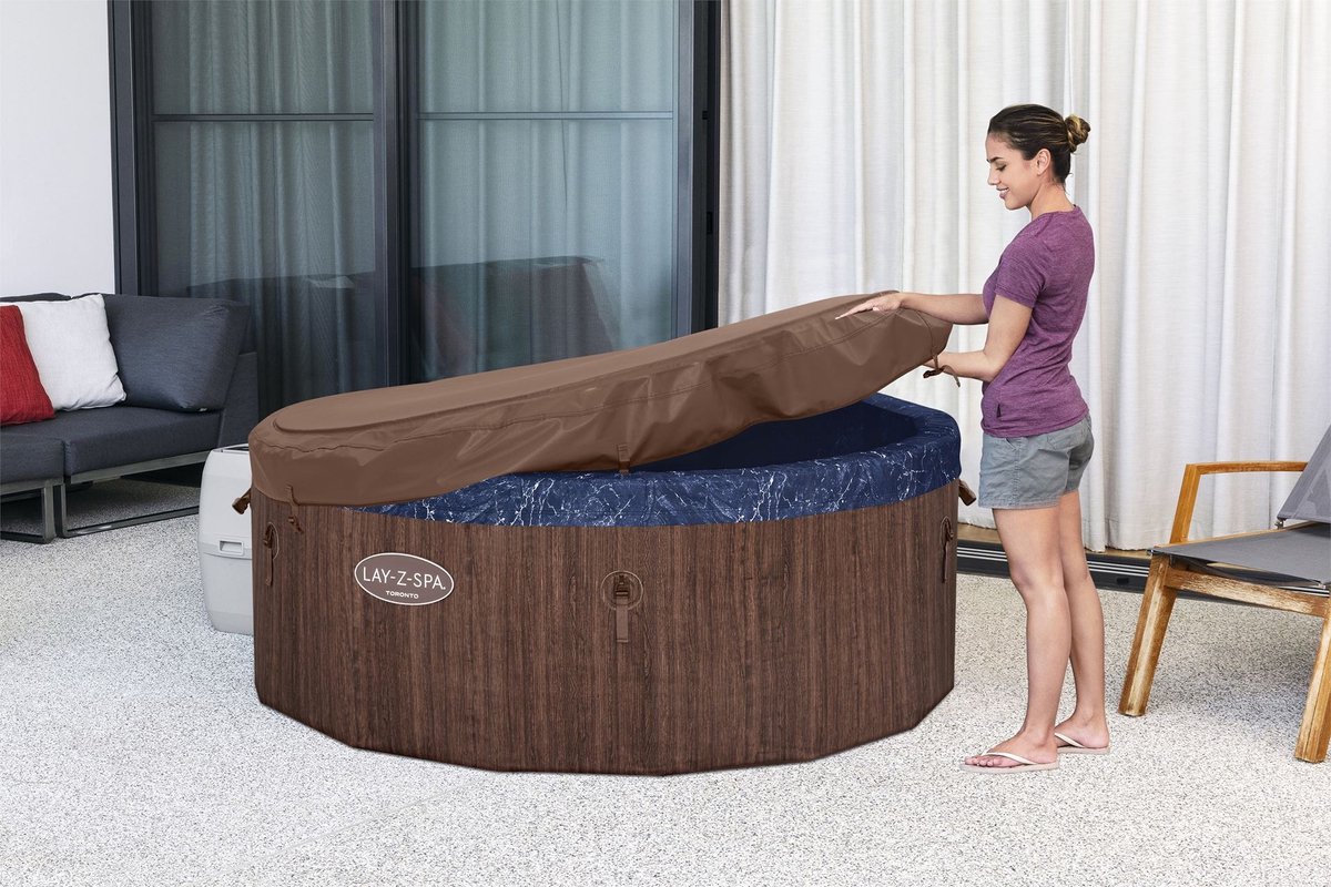 Lay-Z-Spa Toronto ThermaCore Smart Airjet Plus 7 2024 Brown Wood