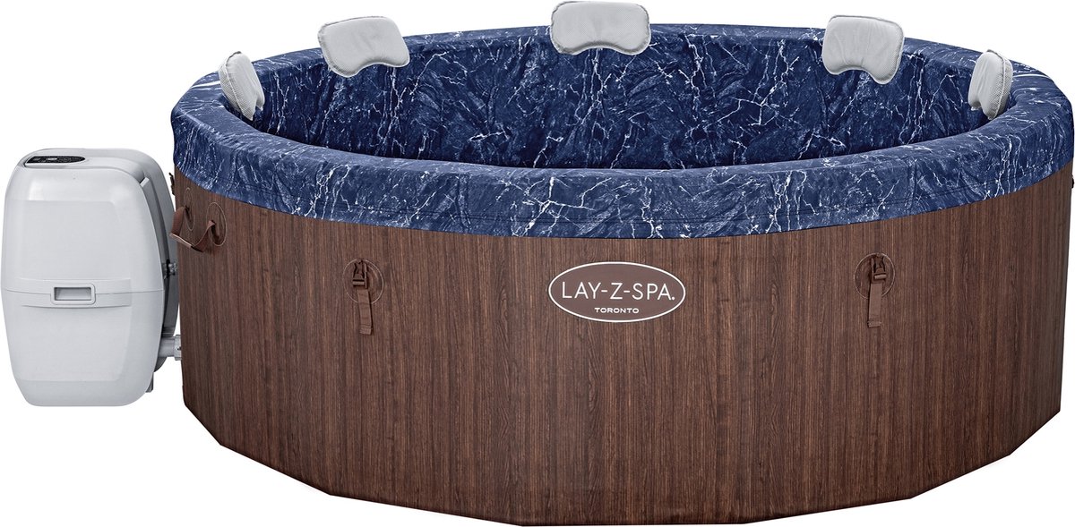 Lay-Z-Spa Toronto ThermaCore Smart Airjet Plus 7 2024 Brown Wood