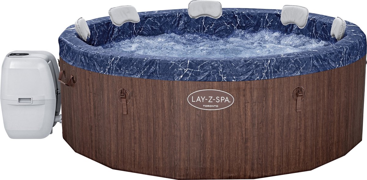 Lay-Z-Spa Toronto ThermaCore Smart Airjet Plus 7 2024 Brown Wood