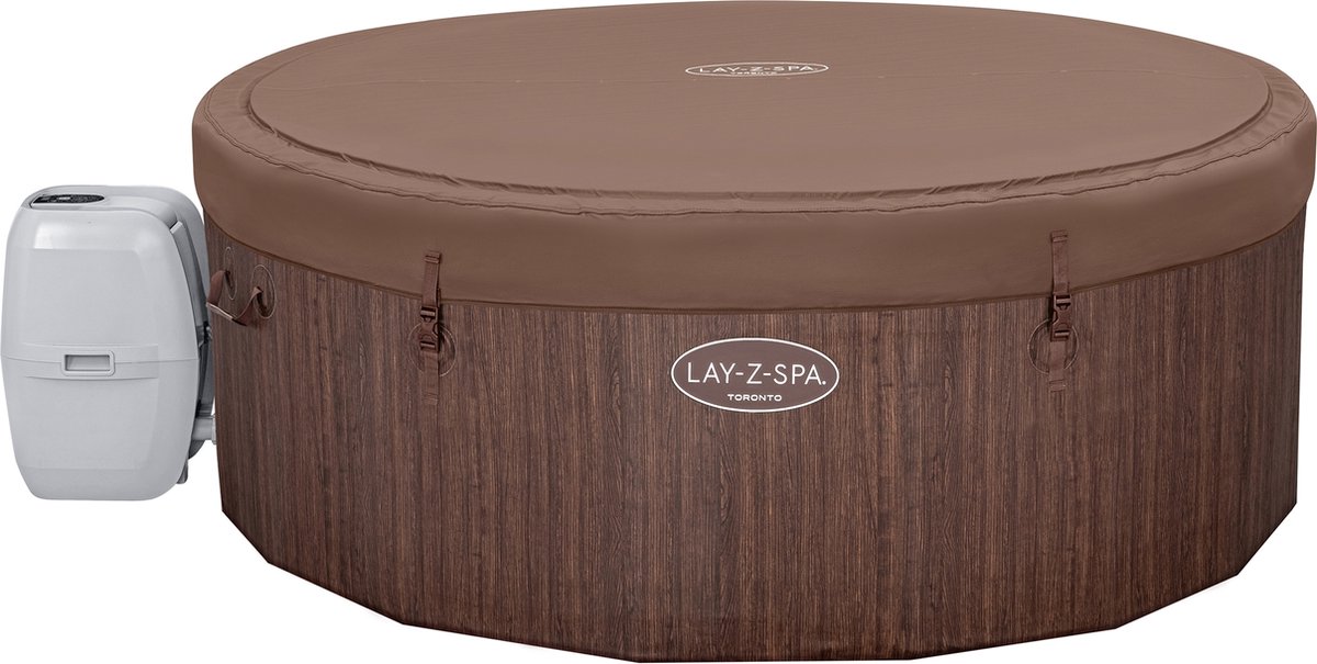 Lay-Z-Spa Toronto ThermaCore Smart Airjet Plus 7 2024 Brown Wood