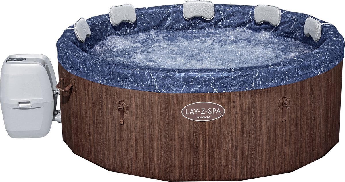 Lay-Z-Spa Toronto ThermaCore Smart Airjet Plus 7 2024 Brown Wood