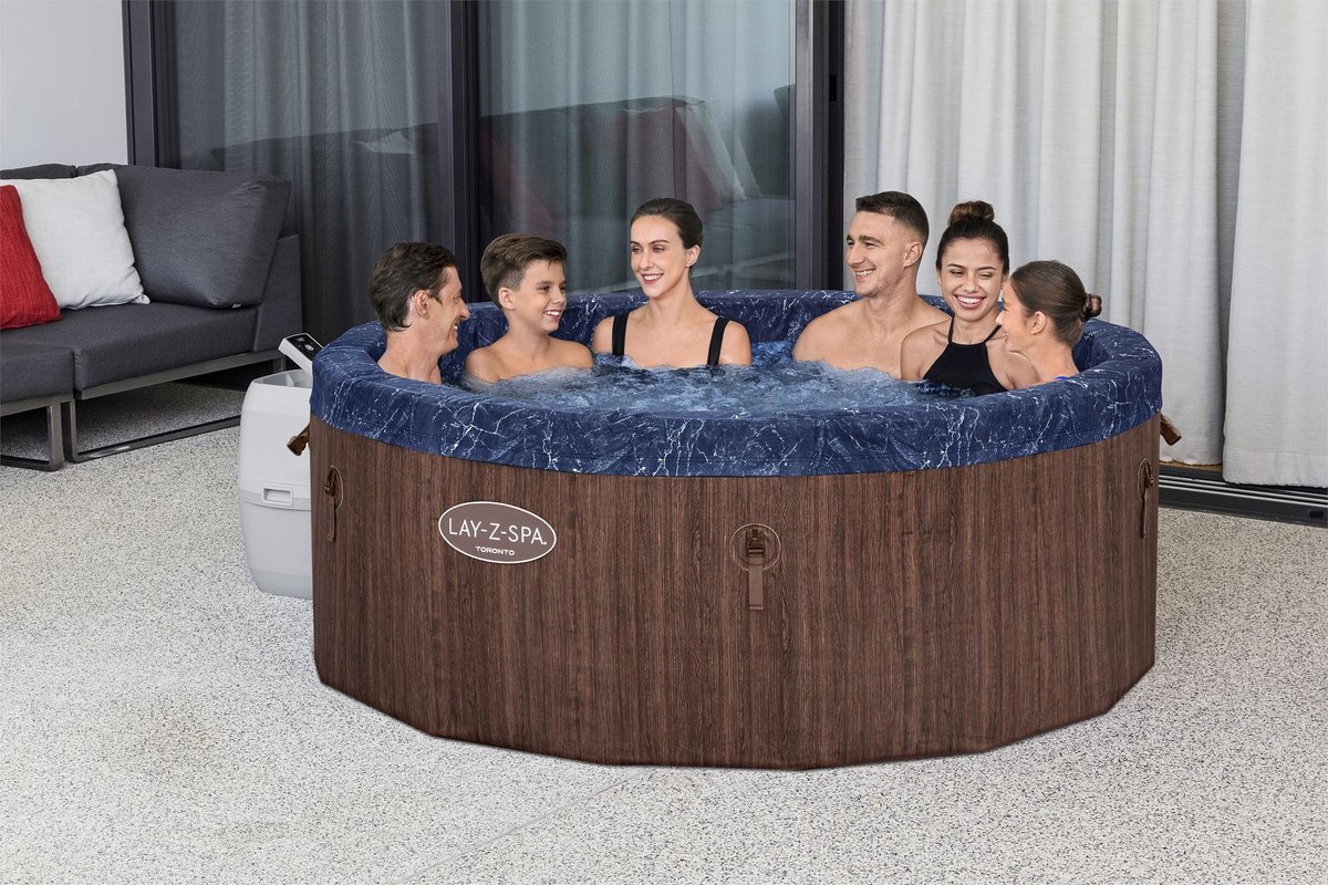 Lay-Z-Spa Toronto ThermaCore Smart Airjet Plus 7 2024 Brown Wood