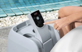 Luxe Jacuzzi 6 Persoons 180x180 cm Grijs