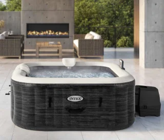 Luxe Outdoor Whirlpool Vierkant 175x175x71 cm - 4 Persoons Spa Bad