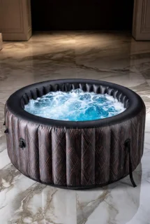 Medahomestore 6-persoons opblaasbare whirlpool 173 x 173 x 70 cm
